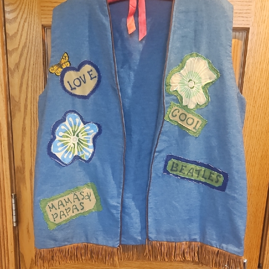Homemade 1960's Hippi Vest Xl